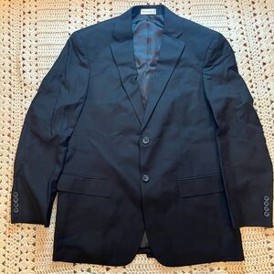 Geoffrey Beene Classic Black Sport Coat/Blazer Size 40 Regular